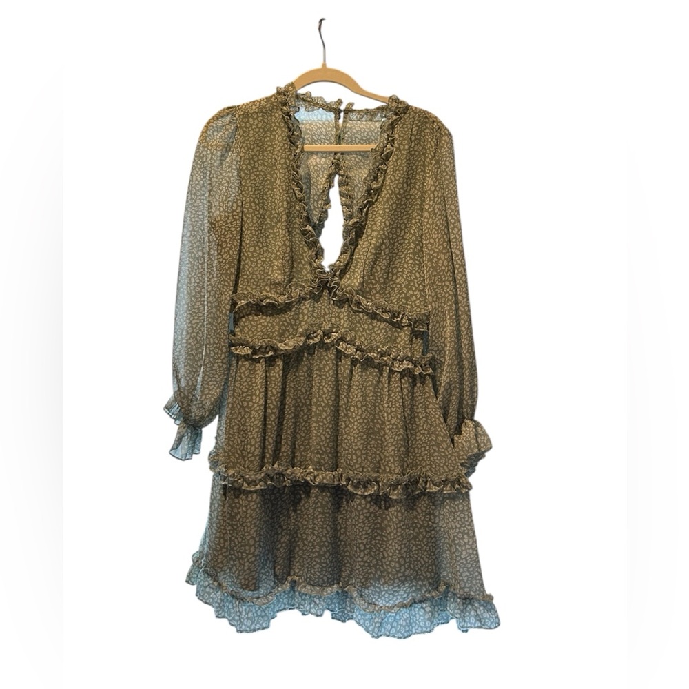 Green Ruffle Dress
